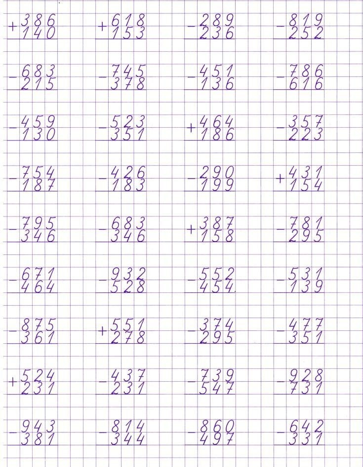Вычитание столбиком: простой метод для решения задач